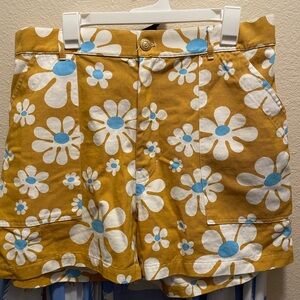 Big Bud Press Mustard Floral Women's Cargo Shorts